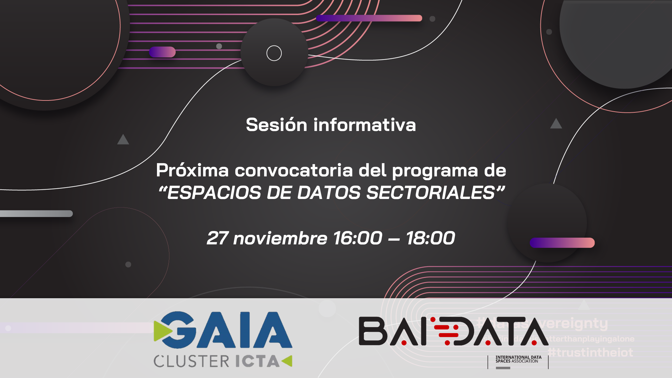 Informative session. Next call for Sectorial Data Spaces | Plan de Impulso
