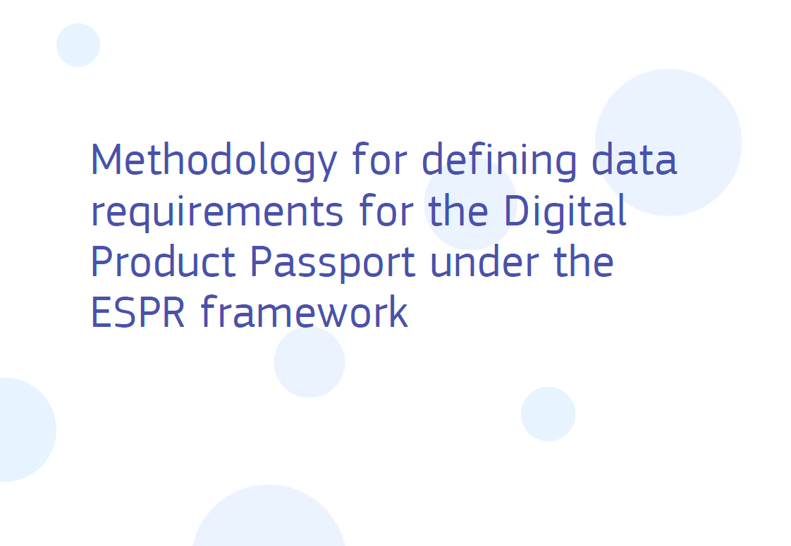 Data requirements for the Digital Product Passport