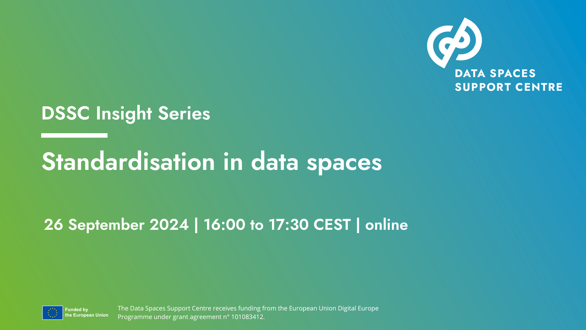 DSSC Insights Series | Standardisation in Data Spaces